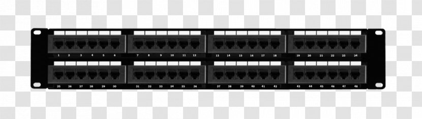 Cable Management Category 6 8P8C Patch Panels Twisted Pair - Personal Computer Hardware - Supermarket Transparent PNG