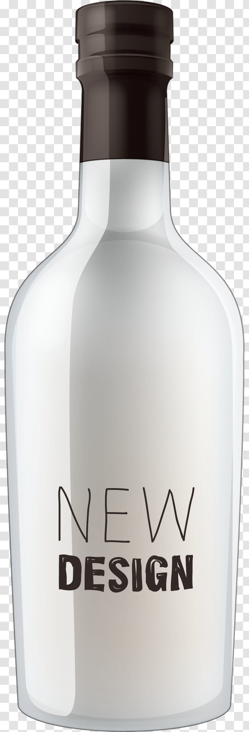 Bottle Graphic Design - Distilled Beverage - Transparent Decorative Pattern Transparent PNG