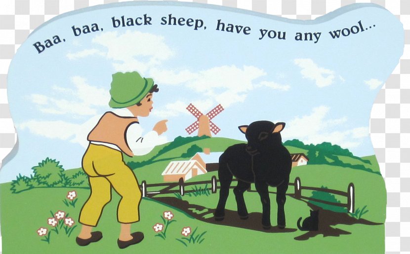 Mother Goose Baa, Black Sheep Nursery Rhyme Children's Song - Dog Like Mammal - Empty Shelf Transparent PNG
