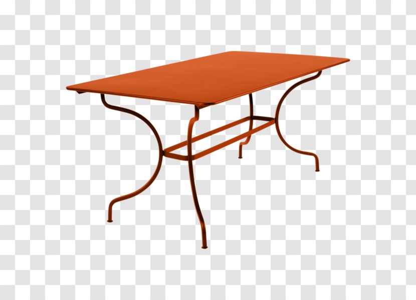 Folding Tables Chair Garden Furniture Fermob SA - Orange - Table Transparent PNG