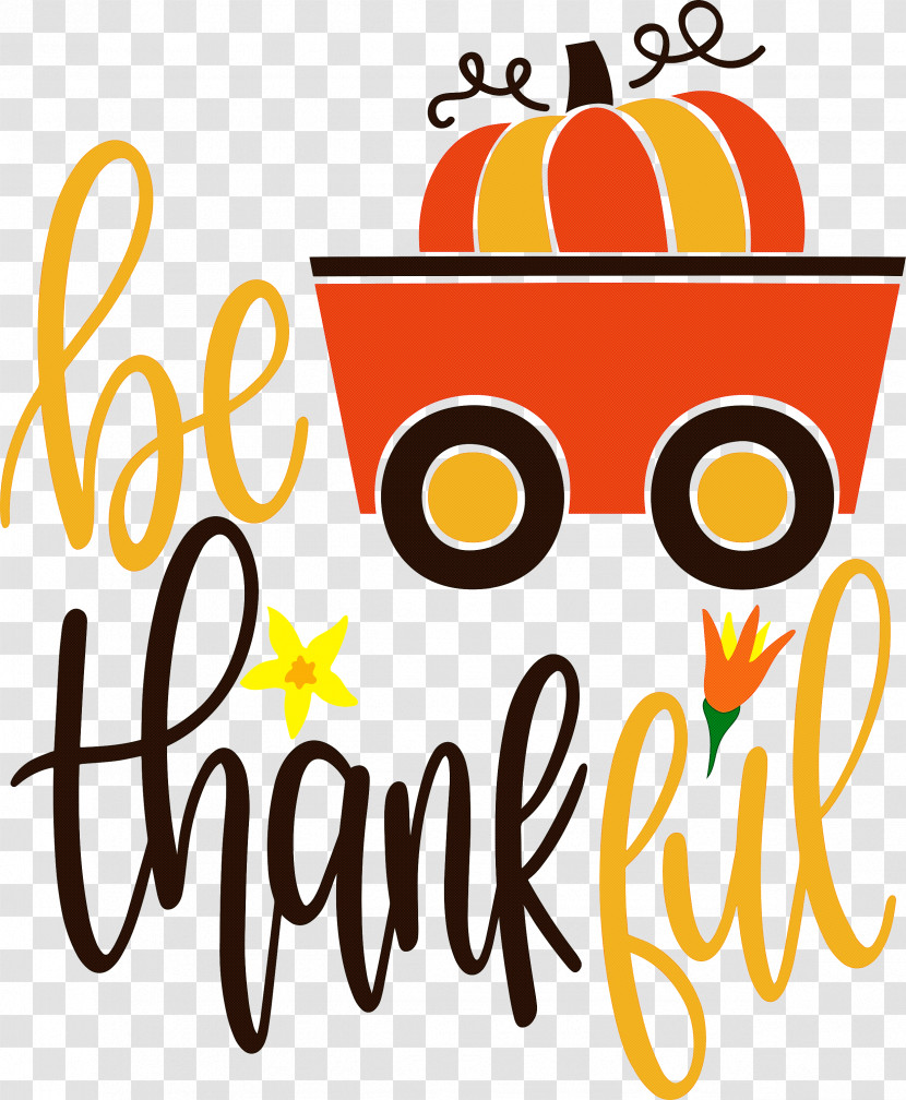 Be Thankful Thanksgiving Autumn Transparent PNG