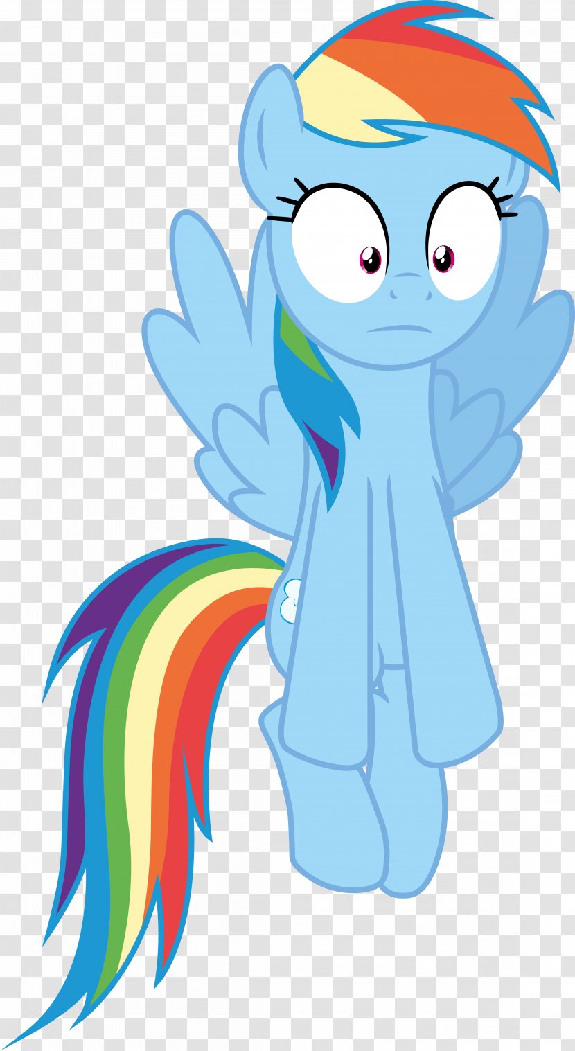 Rainbow Dash Fluttershy Rarity Pony - Cartoon - Shocked Transparent PNG