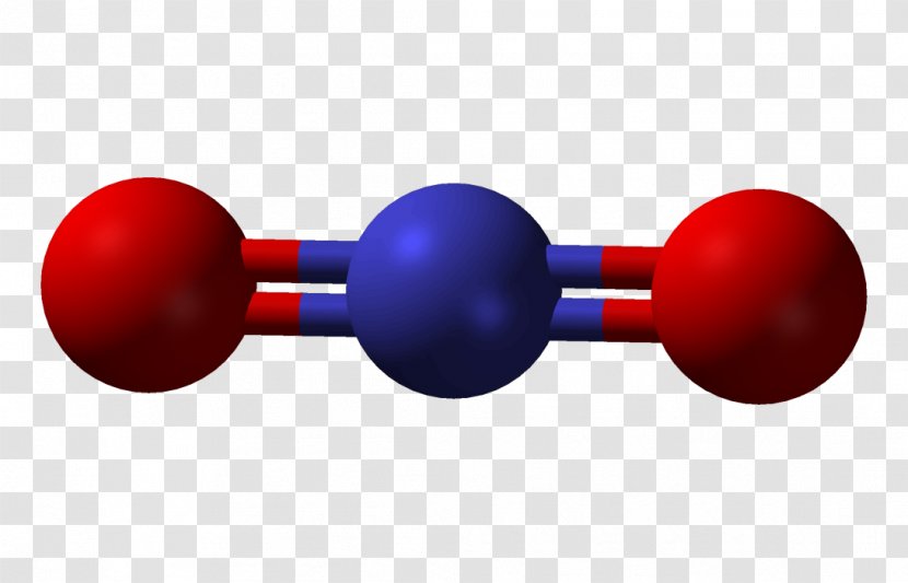 Nitrogen Dioxide Ball-and-stick Model Nitronium Ion Carbon Molecule - Molecular Transparent PNG