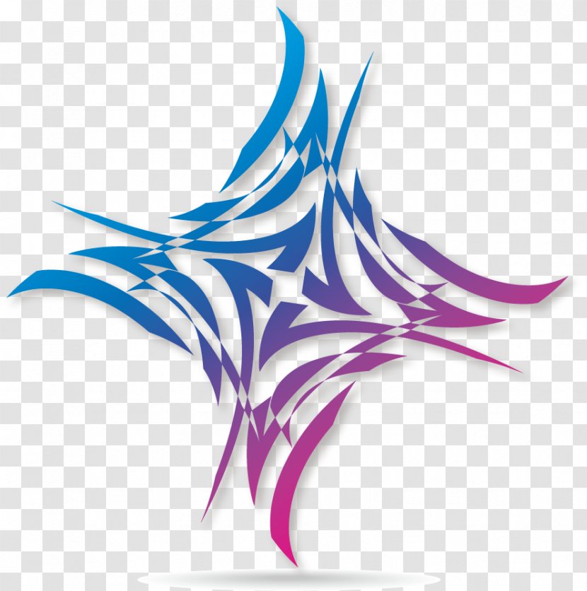 Graphic Design Logo Euclidean Vector Illustration - Purple - Blue Darts Transparent PNG