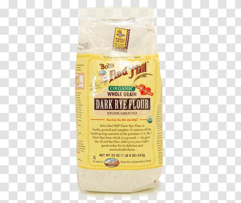 Organic Food Bob's Red Mill Dark Rye Flour Whole Grain Transparent PNG