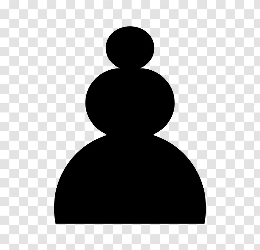 Chess Piece Black & White Pawn And In - Bishop Transparent PNG