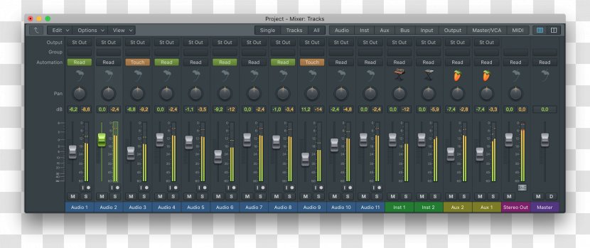 Logic Pro Audio Mixers Retina Display FL Studio Electronics - Sound - Musical Instrument Accessory Transparent PNG