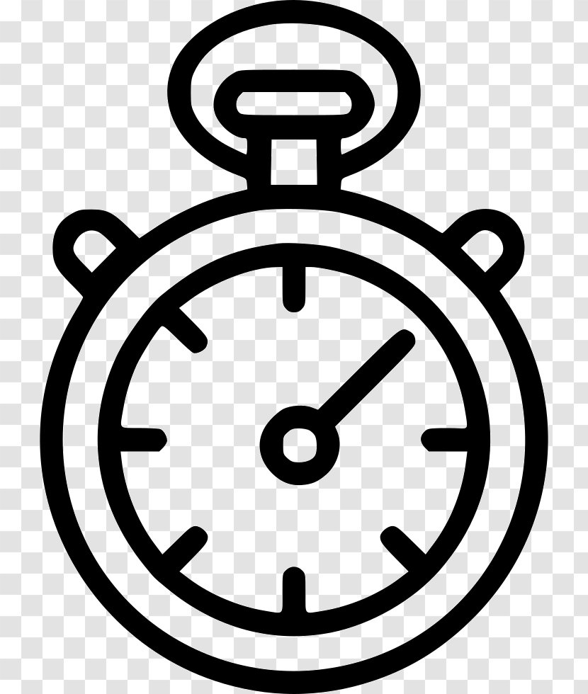 Alarm Clocks Egg Timer - Black And White - Clock Transparent PNG