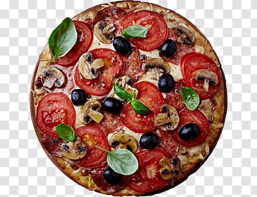 California-style Pizza Sicilian Barbecue Italian Cuisine - Dish Transparent PNG