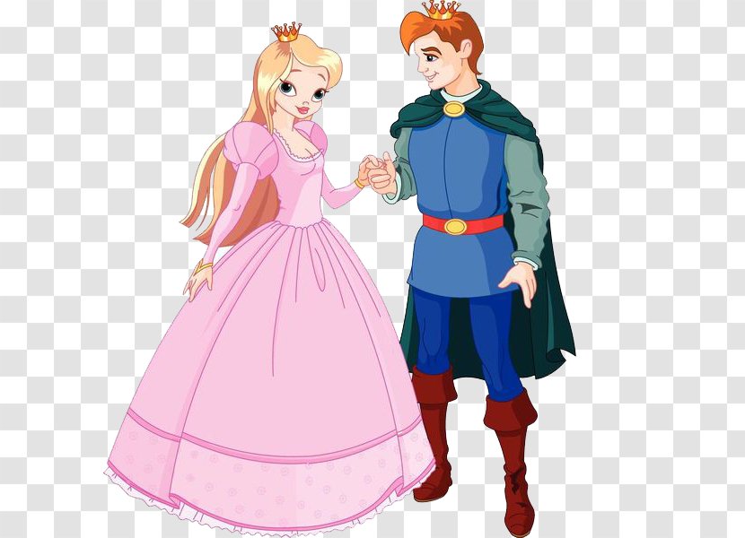 Princess Royalty-free Clip Art - Heart - The Prince And Are Holding Hands Transparent PNG