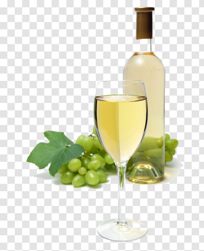 White Wine Red Champagne Bottle - Tableware - Grape Material Transparent PNG