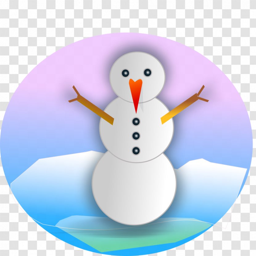 Snowman Christmas Winter Clip Art - Water Bird Transparent PNG