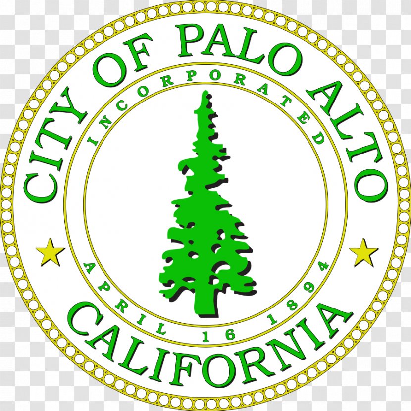 Palo Alto Clip Art Christmas Tree Logo - Seal Transparent PNG