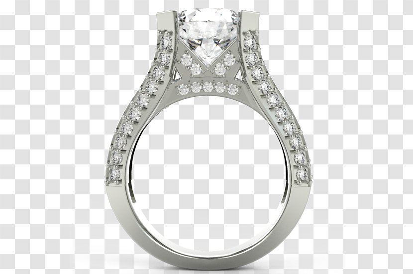 Wedding Ring Silver Body Jewellery - Gold Crest Transparent PNG
