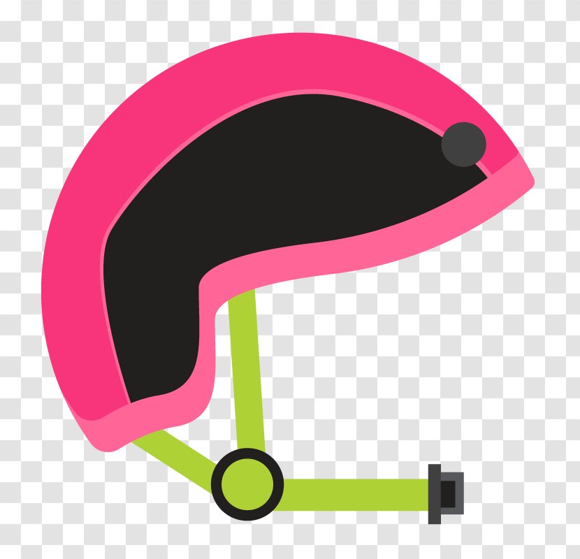 Headgear Line Clip Art - Magenta - Roller Derby Transparent PNG