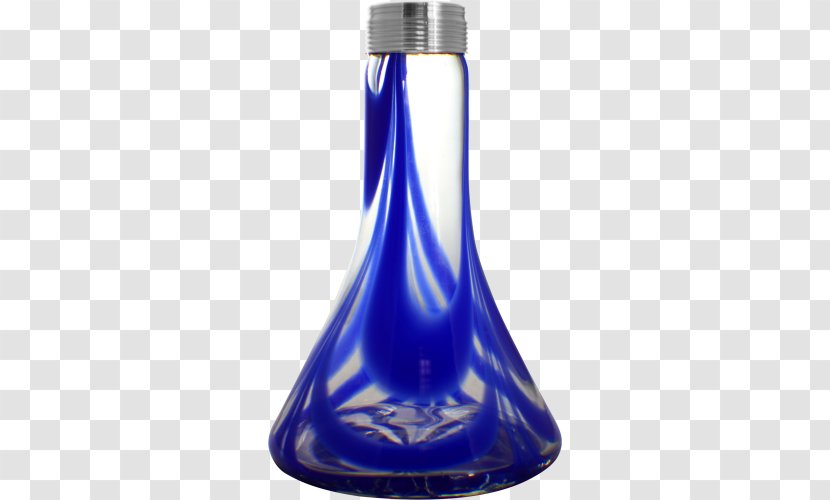 Glass Bottle Decanter Cobalt Blue Liquid Transparent PNG