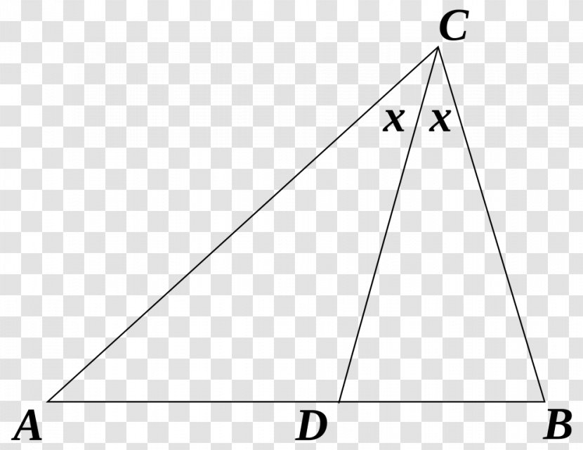 Triangle Angle Bisector Theorem Açıortay Internal Transparent PNG