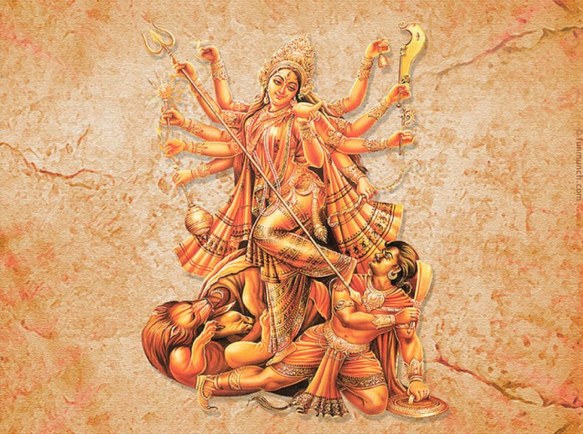 Durga Puja Devi Mahatmya Parvati Navaratri - Goddess Transparent PNG