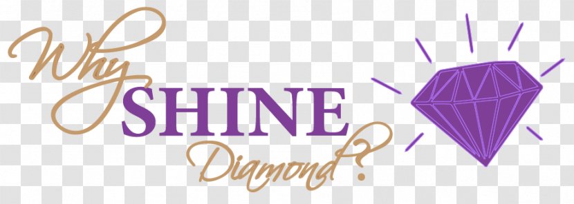 Logo Brand Font - Purple - Diamond Shine Transparent PNG