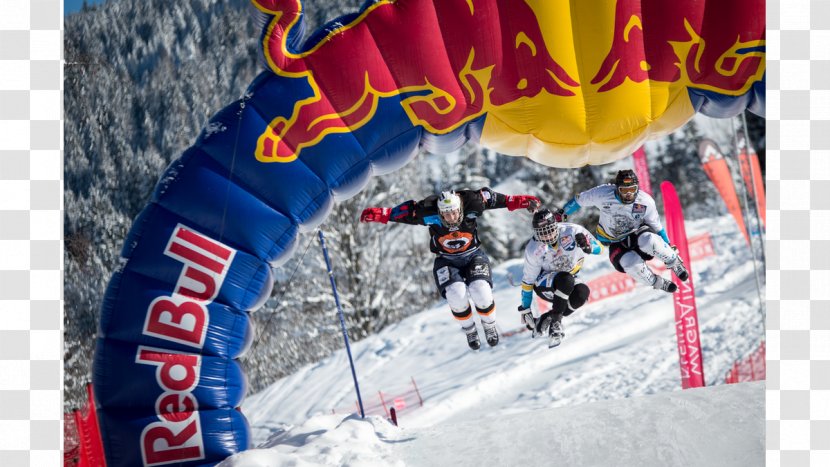 Red Bull Ski Cross Speed Skiing - Race Transparent PNG