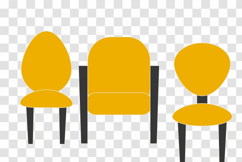 Chair Furniture Couch - Text - Vector Dark Home Transparent PNG