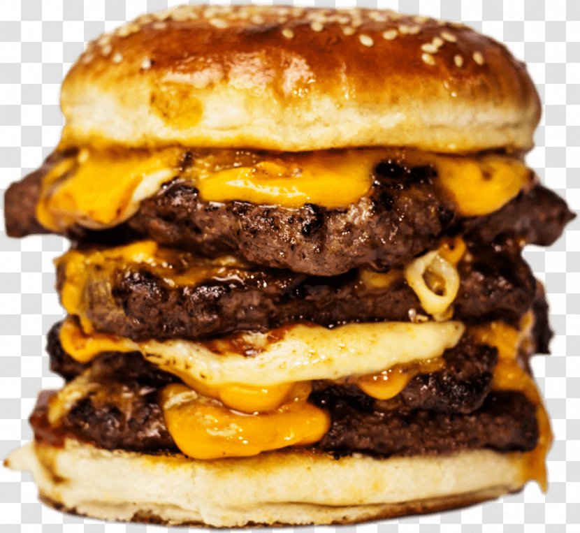 Hamburger Fast Food Breakfast Sandwich Cheeseburger Buffalo Burger - Recipe - Quadrangle Transparent PNG