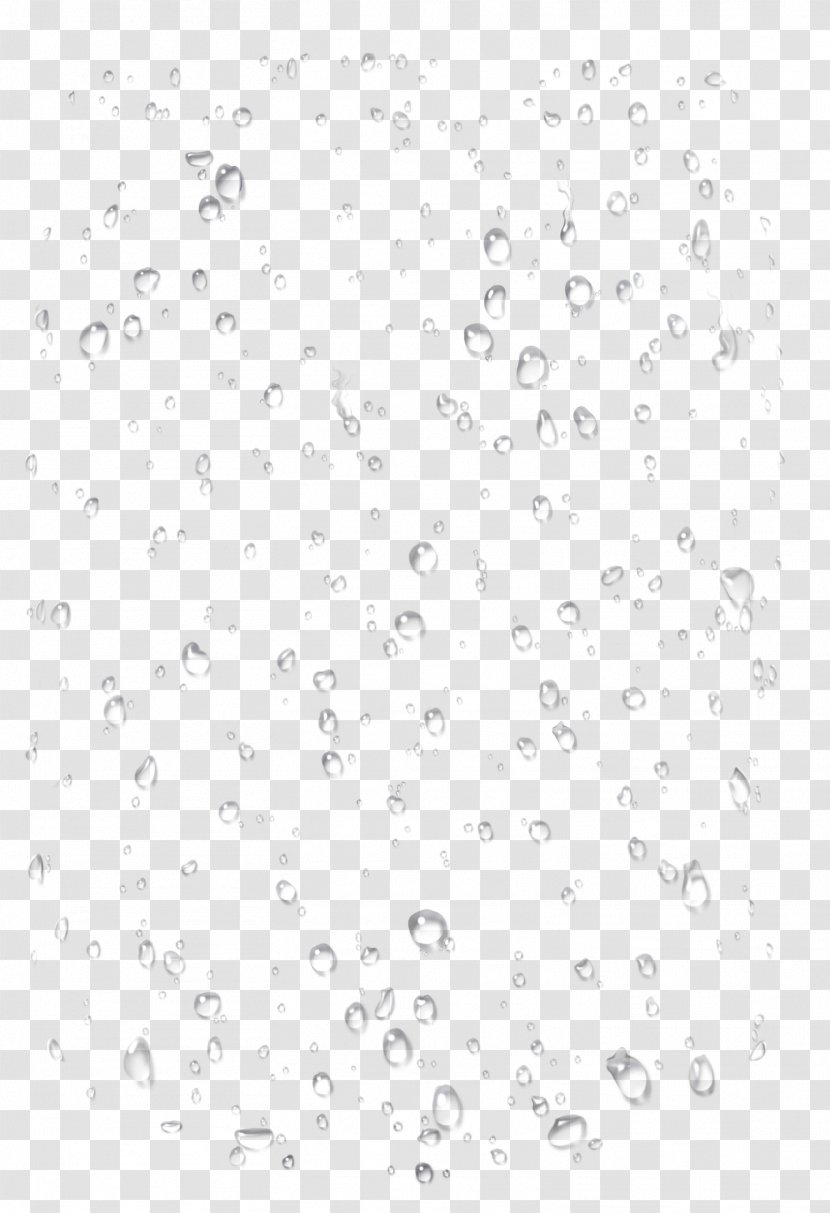 Black And White Line Point Angle - Monochrome Photography - Floating Transparent Water Droplets Transparent PNG