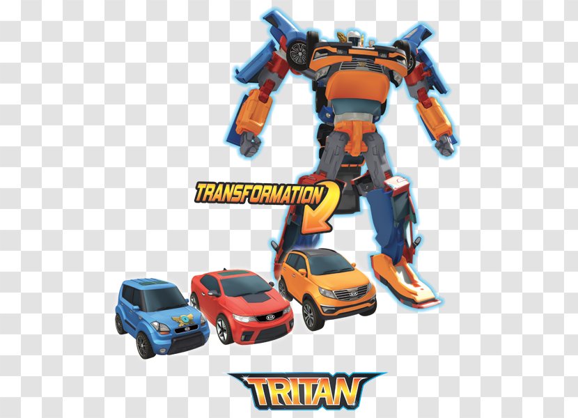 Battle Of Robots Car Tritan Transformers - Robot Transparent PNG