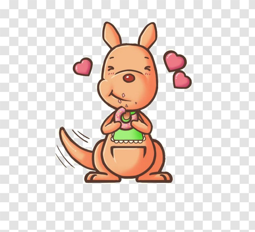 Cartoon Clip Art - Pixel - Cute Kangaroo Transparent PNG