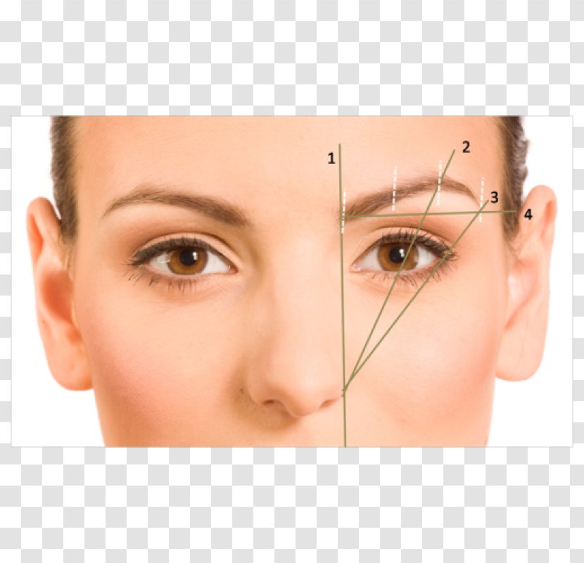 Eyebrow Shape Threading Face Plucking - Chin Transparent PNG