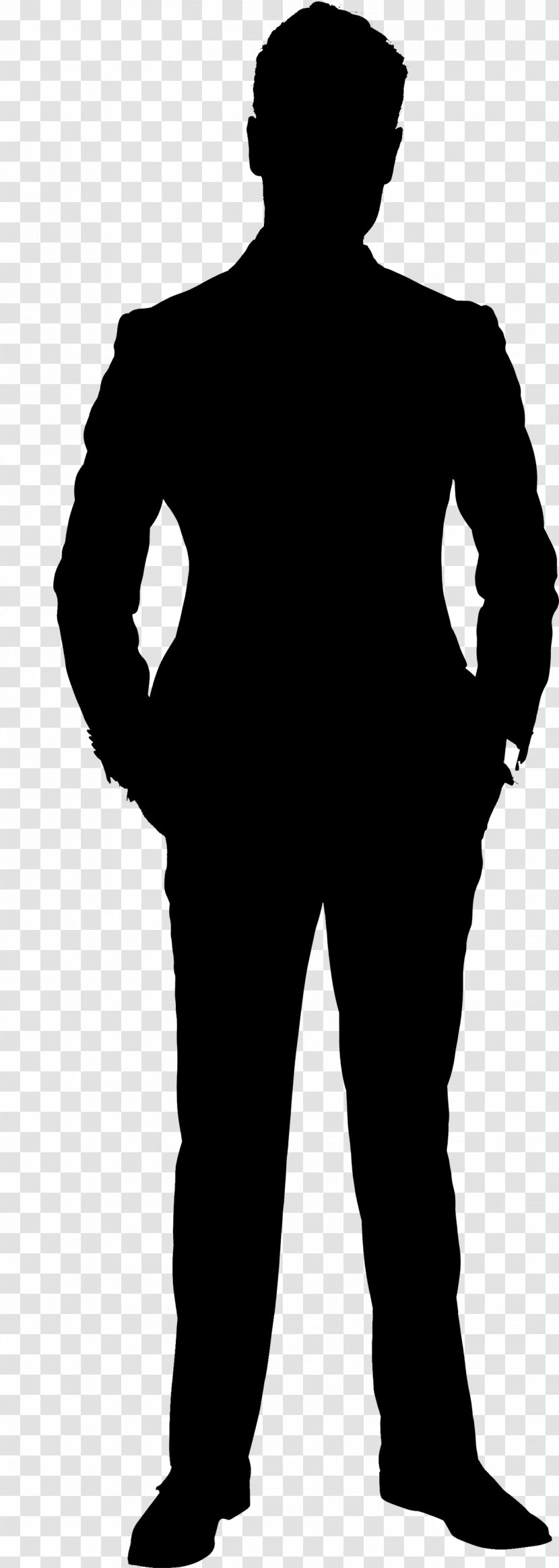 Man Silhouette Suit Image - Formal Wear Transparent PNG