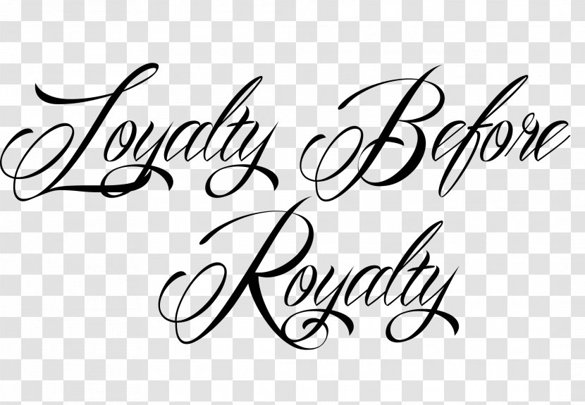 Logo Loyalty Drawing Tattoo - Monochrome - Lettering Transparent PNG