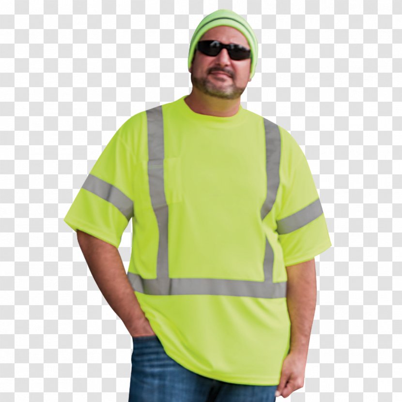 High-visibility Clothing T-shirt Shoulder Gilets Sleeve - Personal Protective Equipment Transparent PNG