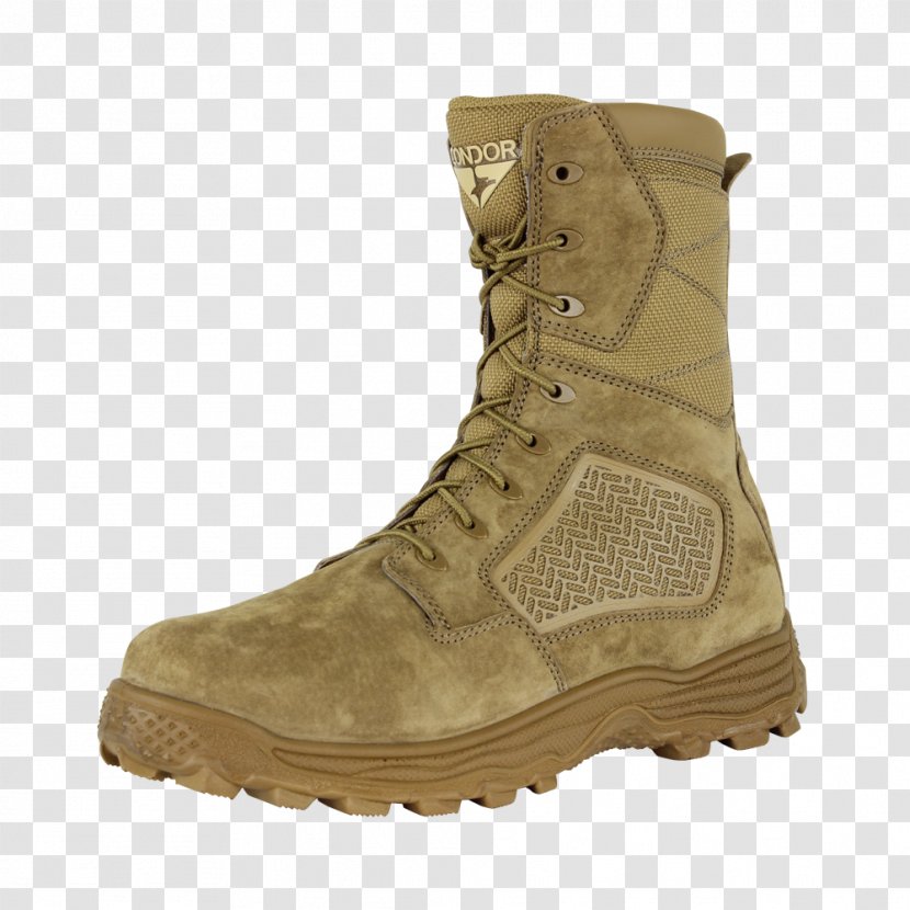 Combat Boot Zipper Coyote Brown Footwear - Work Boots Transparent PNG