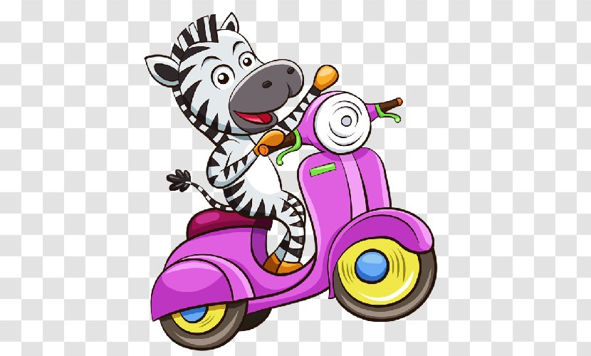Vehicle Clip Art - Child - Cartoon Zebra Transparent PNG
