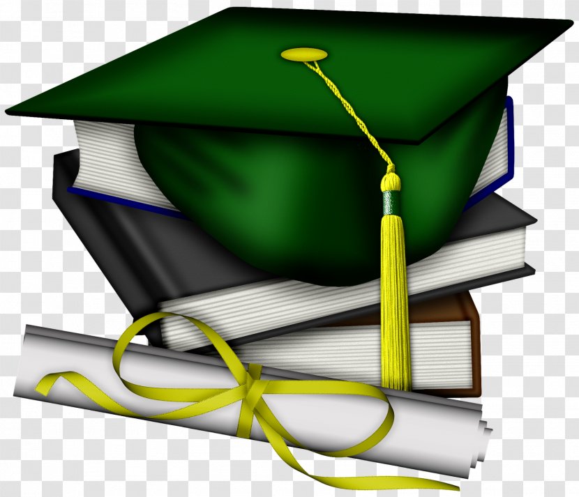 Graduation Ceremony Square Academic Cap Clip Art - Green Transparent PNG