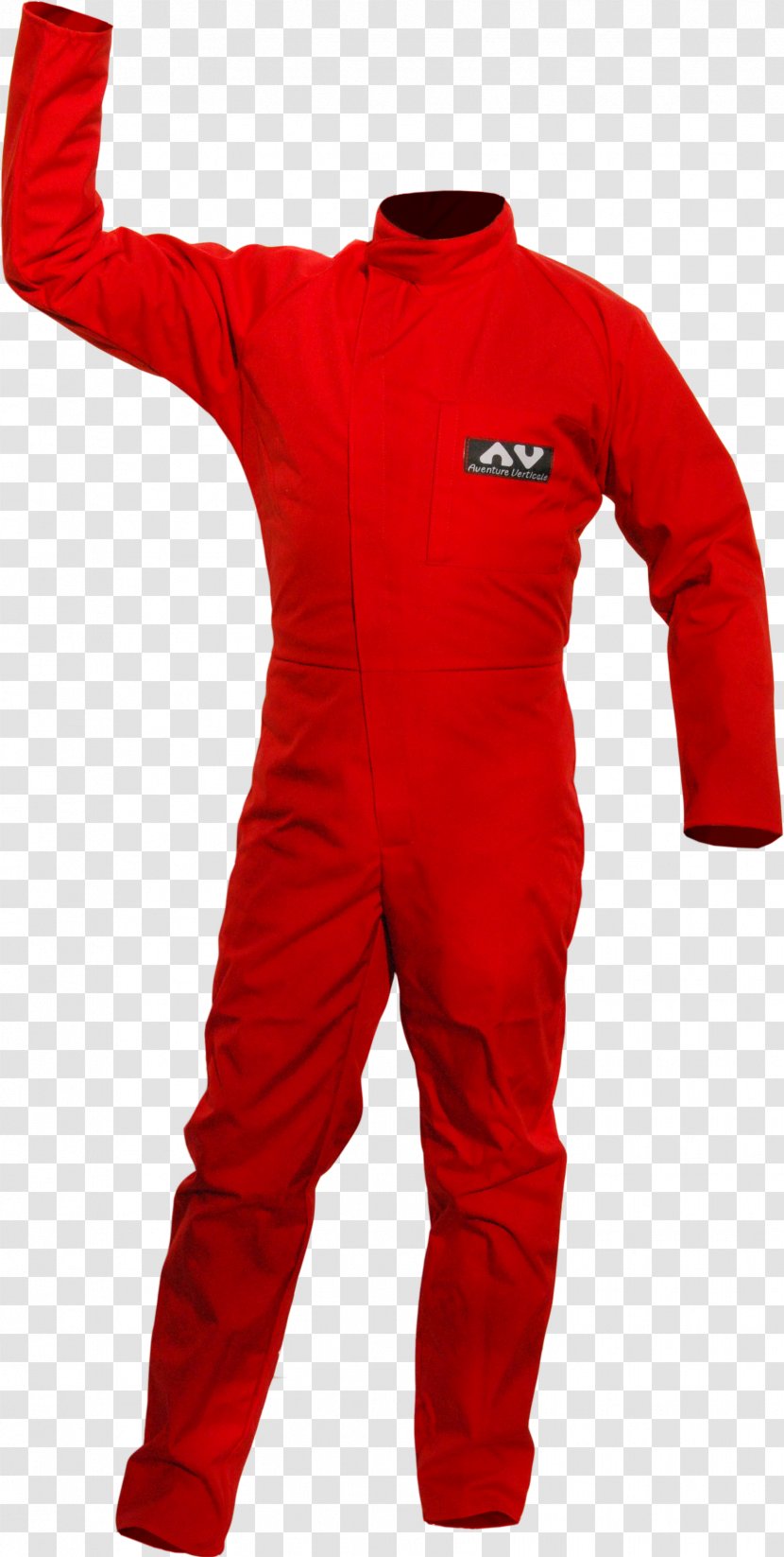 Jumpsuit Speleology Man Combination Boilersuit - Red - Stitches Transparent PNG