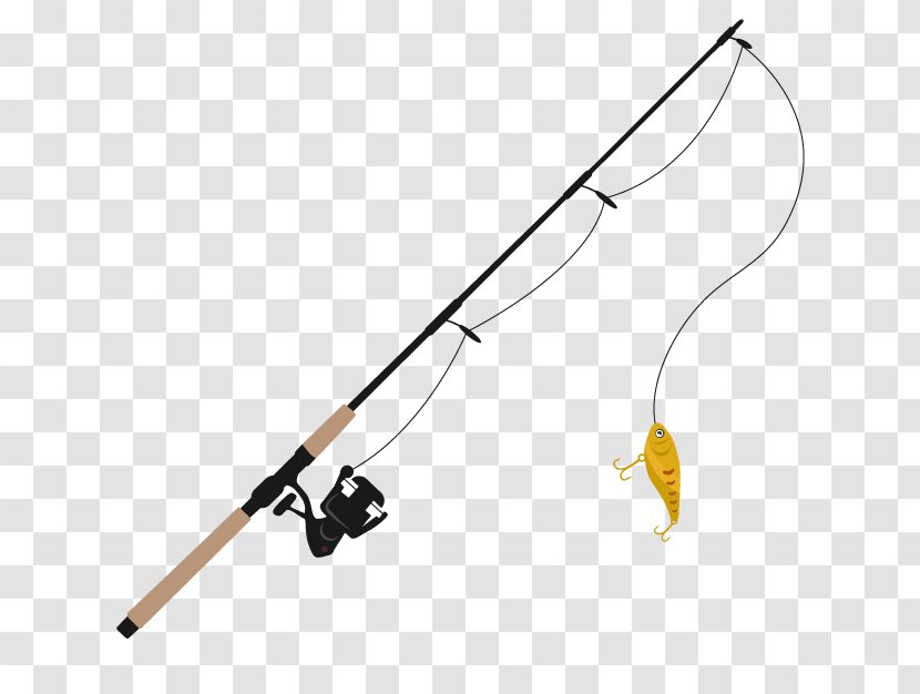 Fishing Rods Line Angling Clip Art - Recreational Boat Transparent PNG
