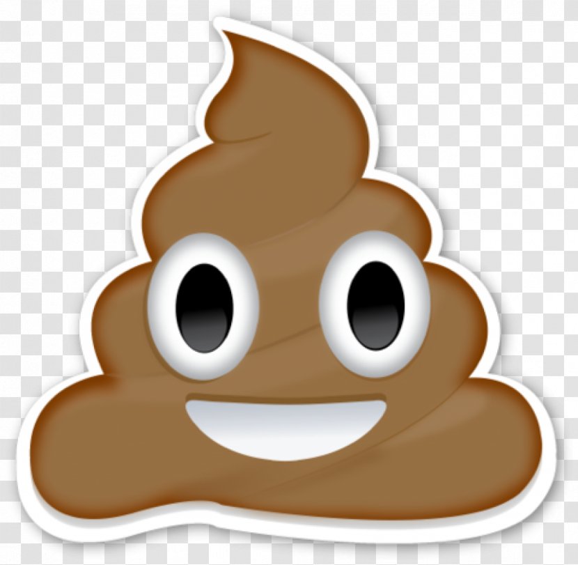 Pile Of Poo Emoji Sticker Wall Decal Feces - Snout Transparent PNG