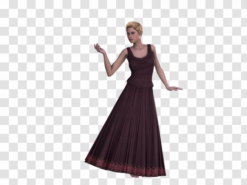 Gown Shoulder Cocktail Dress Party - Tree Transparent PNG