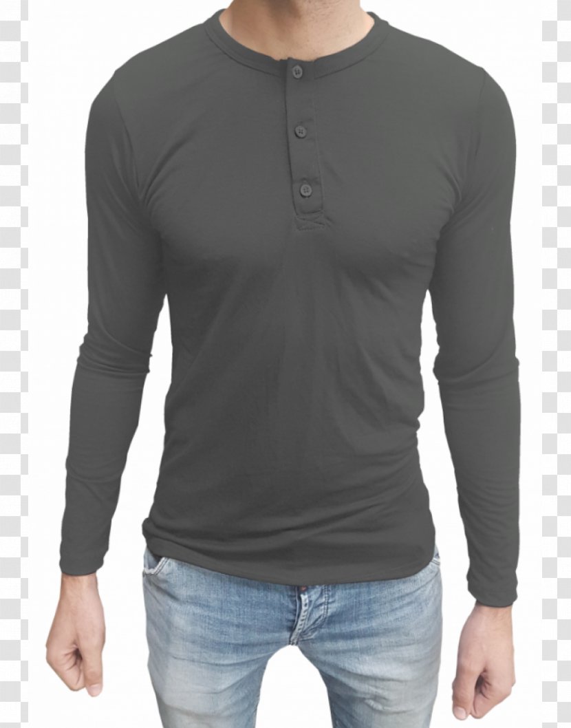 T-shirt Sleeve Henley Shirt Button - Tshirt Transparent PNG