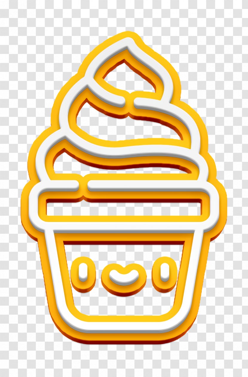 Summer Icon Ice Cream Tropical - Logo - Yellow Transparent PNG
