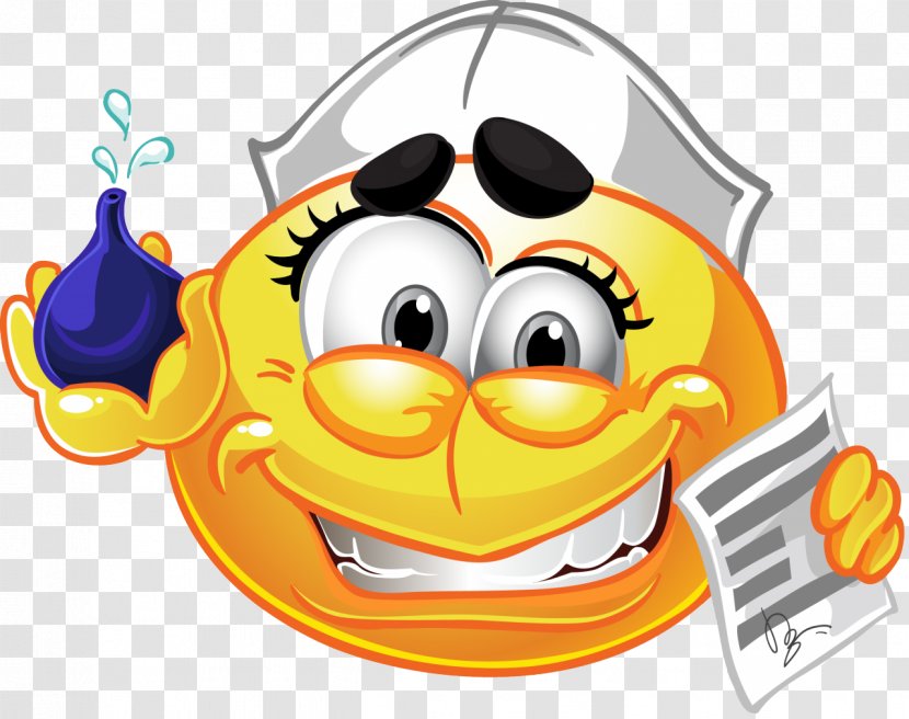 Nursing Smiley Emoticon Nurse's Cap Clip Art - Funny Transparent PNG