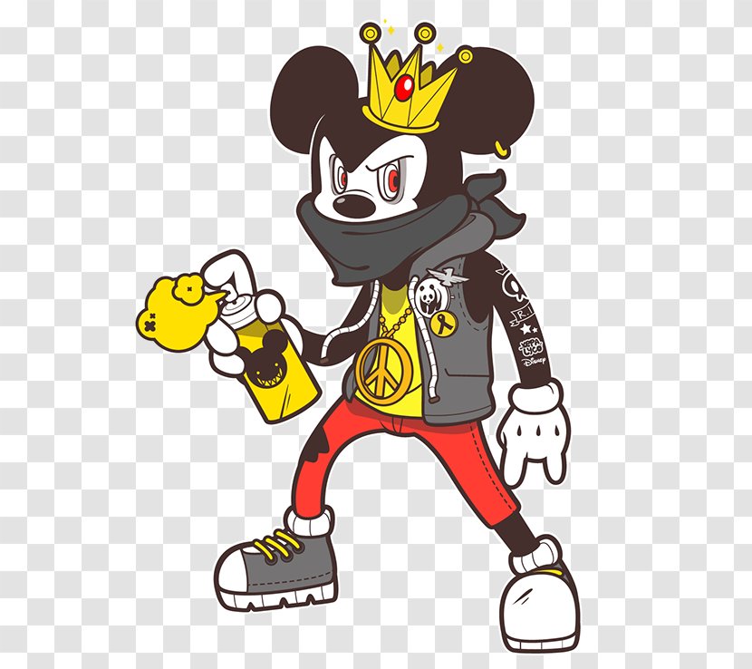 Mickey Mouse Minnie Graffiti Drawing - Mammal - Dark Transparent PNG
