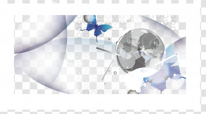 Earth Butterfly Light Transparency And Translucency - Vector Transparent Globe Transparent PNG