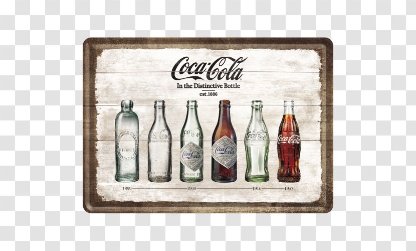 Coca-Cola Sign Bottle Bouteille De - Metal - Coca Cola Transparent PNG