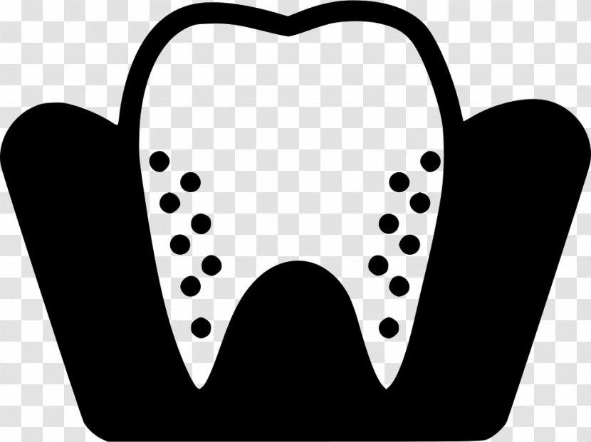 Dentistry Medicine Tooth Whitening - Heart - Silhouette Transparent PNG