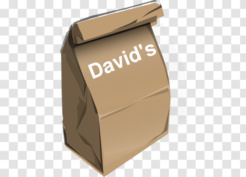 Paper Bag Box Lunch - Brown Transparent PNG