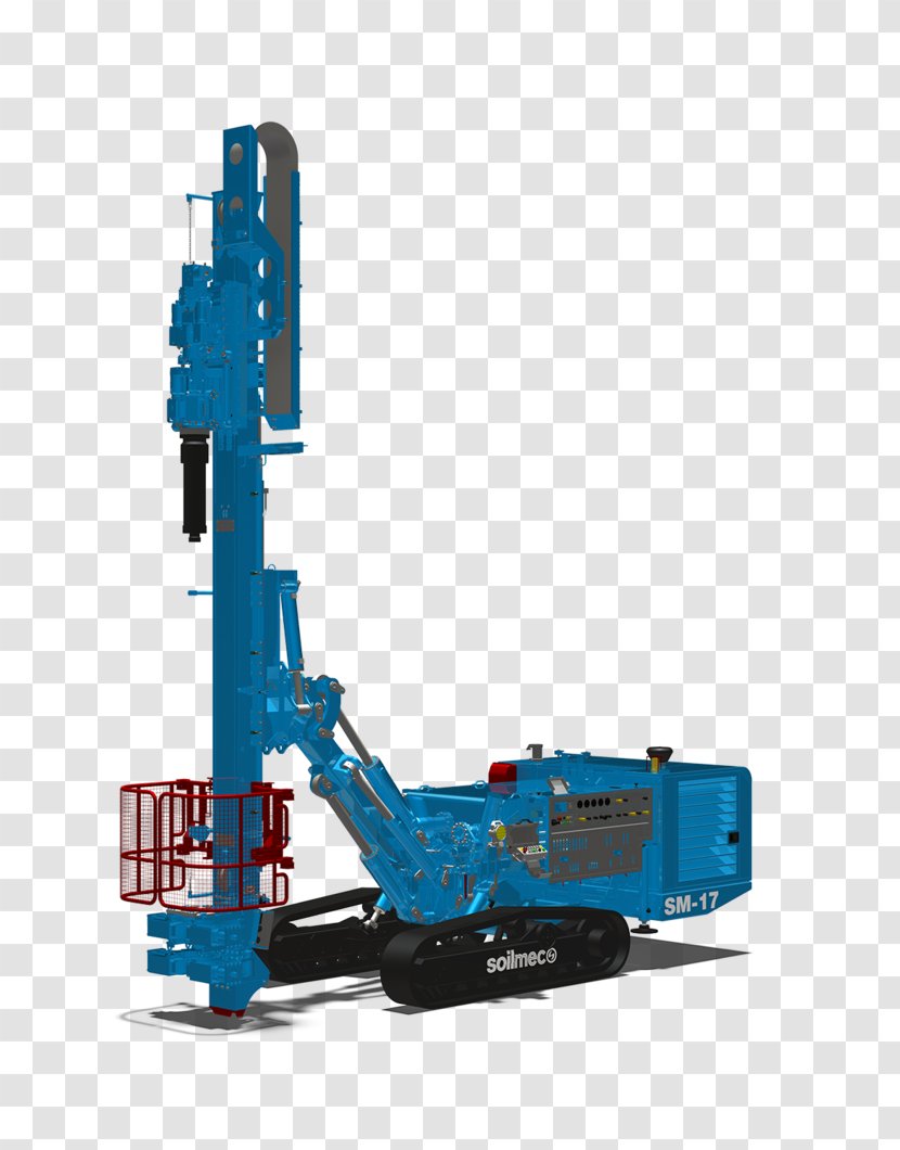 Machine Drilling Rig Soilmec Augers Deep Foundation - Cylinder - Crane Transparent PNG