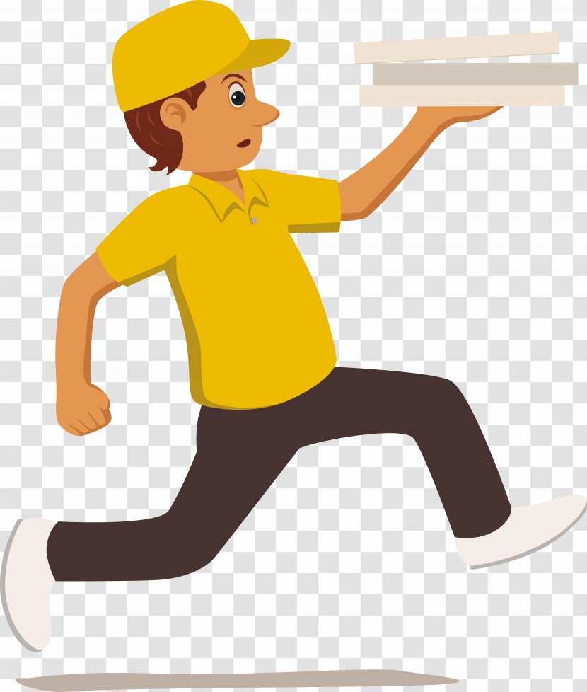 Delivery Courier Clip Art - Tree - People Running Transparent PNG